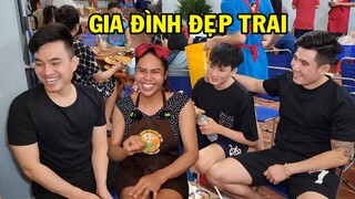 Cả gia đình đều đẹp trai ghé thăm DIVA Cát Thy Bánh tráng trộn - Ẩm thực Cha Rồng