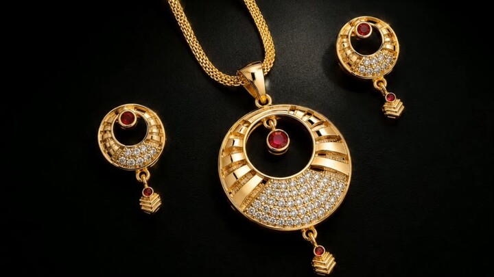 1gram gold plated necklace