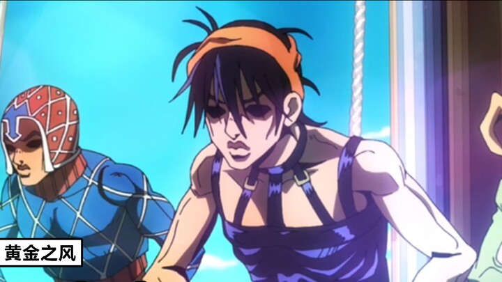 Classic gangster scene! Mista and Giorno arrive to perform assassination!