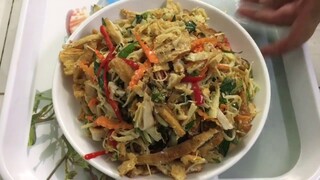 MÓN CHAY/GỎI MĂNG CHAY NGON TUYỆT#Vegetarian Foods#Bamboo Shoot Salad Tofu Skin#HƯƠNG VỊ MIỀN ĐÔNG43