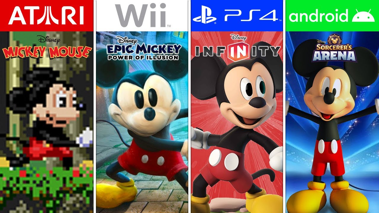 Mickey Mouse Game Evolution - Bilibili