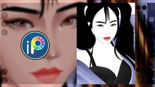 VEXEL ART [EYES AND LIPS] TUTORIAL | PART II | IBISPAINTX