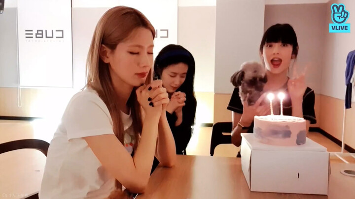 Shuhua’s adorable little habit: She always takes forever when making a wish.