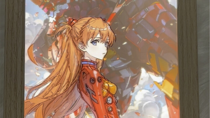 Lukisan lampu Asuka buatan sendiri