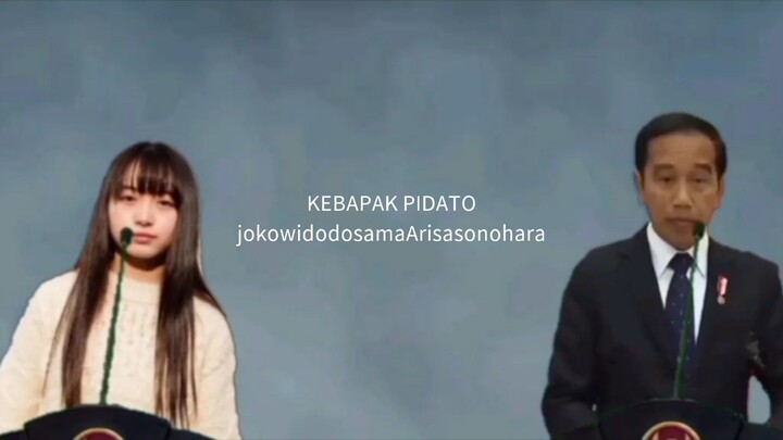 KEBAPAK PIDATO PRESIDEN INDONESIA JOKOWIDODOORANGSURAKARTA SAMA ARISASONOHARAORANGJEPANG