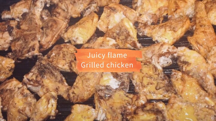 flame Grilled chicken with fries