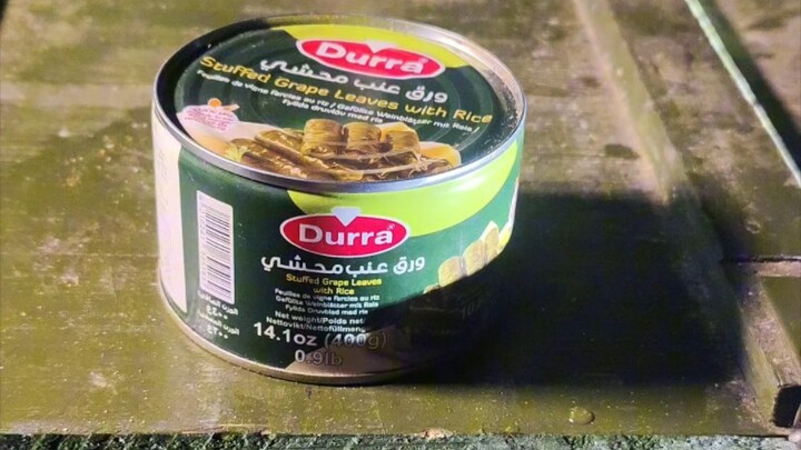 Post-Apocalyptic Cuisine: Grape Leaf Wraps in a Can