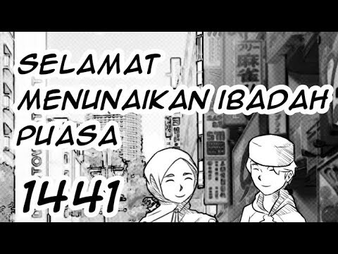 Cara menggambar - selamat berpuasa