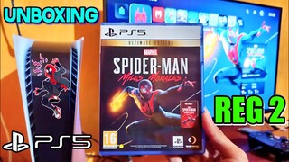 Unboxing Game Spider-Man Miles Morales Ultimate Edition PS5 REG2 [Baru Pertama Kali Coba]