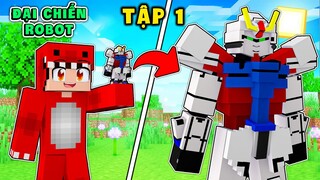 Minecraft Đại Chiến Robot : Rex Sở Hữu Mobile Suit Robot Và Tham Gia Đấu Trường Robot !