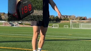 How fast do you think you could hit it?#Soccer#soccerplayer#footballer