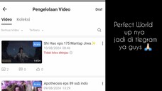info perfect world guys 👈🏻🙃 Up di tlegram Osaku_Donghua