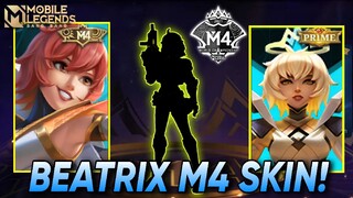 NEW BEATRIX M4 SKIN AND M4 SKIN PRIME! |MLBB NEW SKIN | MLBB NEW UPDATE | BEATRIX M4 SKIN