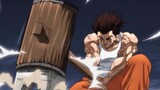 Baki shows his strength in front of the jailer