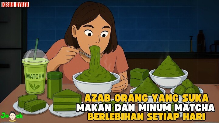 AZAB ORANG YANG SUKA MAKAN DAN MINUM MATCHA BERLEBIHAN SETIAP HARI  ANIMASI