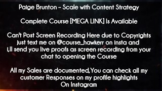 Paige Brunton  course  -  Scale with Content Strategy download