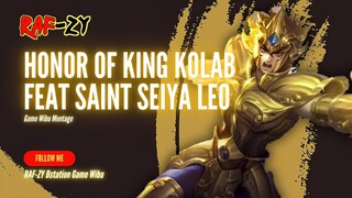 SAAT DHARMA MEMAKAI BAJU ZIRAH GOLDEN LEO - HONOR OF KING X SAINT SEIYA