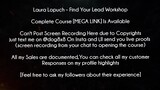 Laura Lopuch Course Find Your Lead Workshop download