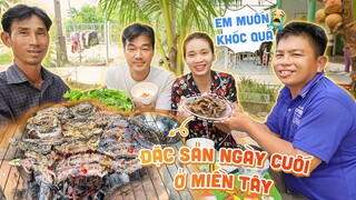 |1039| ĐÃI ANH 3 ĐÔNG MÂM RẮN MỐI NƯỚNG MUỐI ỚT ĐẶC SẢN MIỀN TÂY CHUẨN BỊ CHIA TAY VỀ HÀN QUỐC.