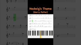 🎹 Hedwig’s Theme (Harry Potter) | Mini Piano Tutorial || 哈利波特 | 迷你钢琴教程 🎹