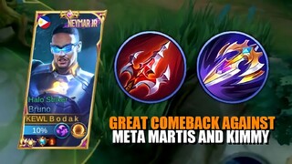 BRUNO BURST DOWN META MARTIS - MLBB BRUNO