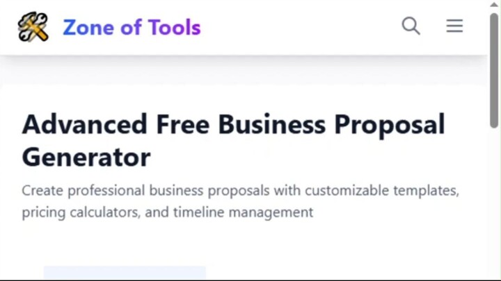 Online Business Proposal Generator