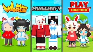 Mèo Simmy Thử Thách 24H Chơi MINI WORLD MINECRAFT VÀ PLAY TOGETHER