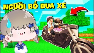 Mặp Doram THỬ THÁCH LÀM EM BÉ NHƯNG GẶP ÔNG BỐ ĐUA XE Trong Blockman Go