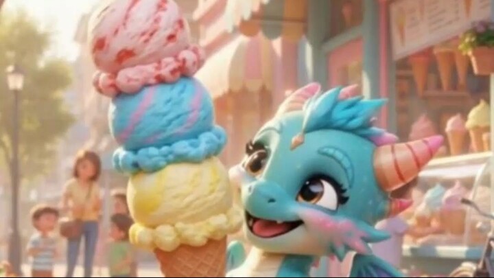 Never Give a Dragon Ice Cream! 🍦🐉😂 #Shorts