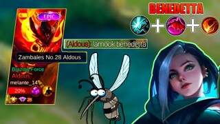 TOP GLOBAL BENEDETTA VS TOP GLOBAL  ALDOUS IN LATE GAME! BENEDETTA GAMEPLAY | MLBB