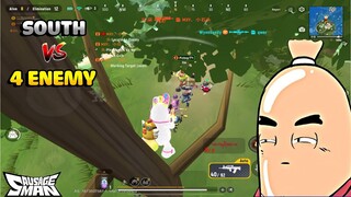 2 MAN VS SQUAD 21KILL | SOUTH 1 VS 4 LEGENDARY in Rainbow Island | SOUTH SAUSAGE MAN