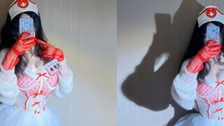 85F sedikit gemuk dan payudara besar｜Pakaian perawat medis｜Pakaian gadis seksi｜