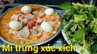 Thánh Ăn Mì Phở Trứng Gà Xúc Xích.Chương Trình Ăn Uống | Biển Nguyễn ngọc.