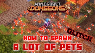 How to Spawn A LOT OF PETS! Turn Your Camp Into Zoo! New Glitch, Minecraft Dungeons