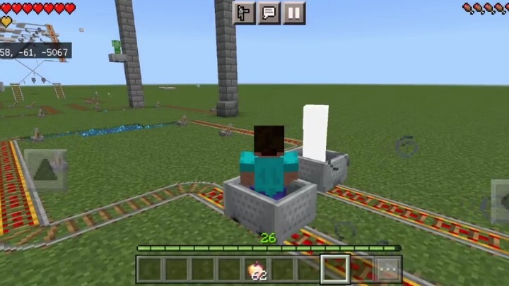 มายคราฟ Creeper ไล่ล่าทั้ง Yama และ Creeper หดหู่ใจ