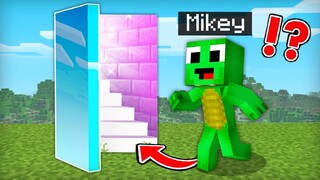 Baby Mikey & JJ Found INVISIBLE Secret Door in Minecraft (Maizen Mazien Mizen)