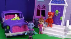 PJ Masks Owlette Meets Vampirina and Plays with Transforming Tower