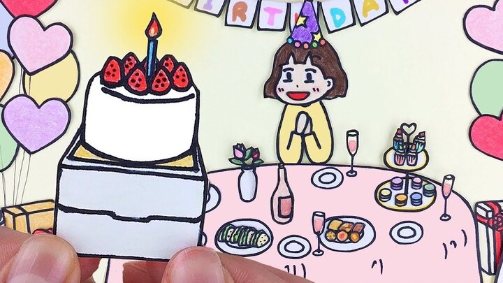 【Stop Motion Animation】 Is anyone having a birthday today? Let’s have a birthday party together~| Se