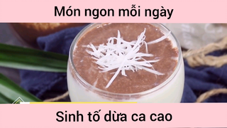 Sinh tố dừa ca cao