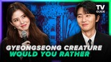 Gyeongseong Creature Cast Plays Who Would You Rather | Park Seo-jun, Han So-hee
