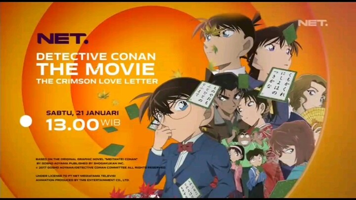 iklan detective conan movie 21 akan tayang di NET TV