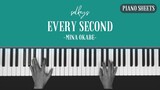 Mina Okabe - Every Second Piano Tutorial + Sheets