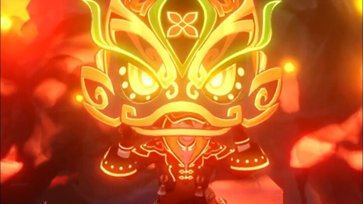 Tentu saja barongsai paling cocok dipadukan dengan petasan