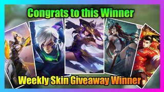 Weekly Skin Giveaway Winner(6th Week)