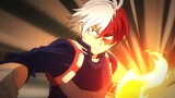 Shoto Todoroki burns Shigaraki using Flashfire Fist | My Hero Academia Season 6 Episode 11