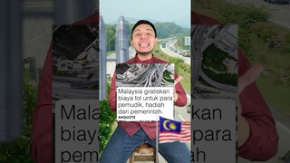 Malaysia dapet TOL GRATIS? Indonesia bisa juga ga? Adanya MUDIK GRATIS? #shorts
