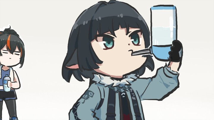 [Weak-Hearted True Lord] The way he simply drinks water fits his rat-like persona.
