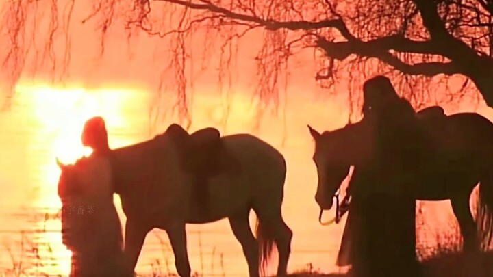 Komposisi gambar estetis yang kini sudah jarang terlihat dalam drama kostum era kuno—pengambilan gam