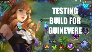 EXPEREMENTING FOR GUINEVERE THE RIGHT BUILD l MOBILE LEGENDS