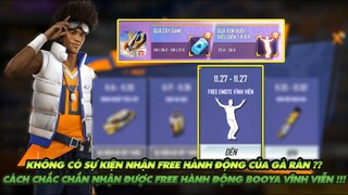 FREE FIRE | KHÔNG CÓ SỰ KIỆN NHẬN FREE HÀNH ĐỘNG À ? CÁCH NHẬN FREE HÀNH ĐỘNG BOOYAH